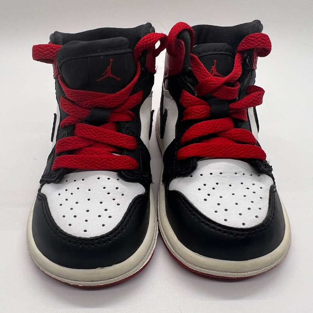 Air Jordan Retro 1 (TD) WH/BK/RD Children Toddler sneaker